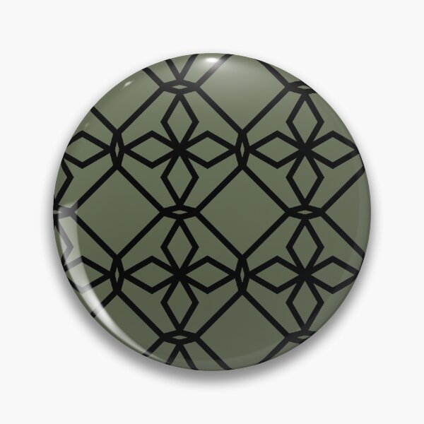 Item preview, Black and Green Tessellation Line Pattern 34 Pairs DE 2022 Popular Color Hinterland DET509 designed and sold by ColorOfTheYears.