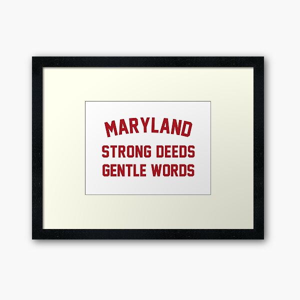 Item preview, The Maryland Motto (State Motto of Maryland) designed and sold by franklinprintco.