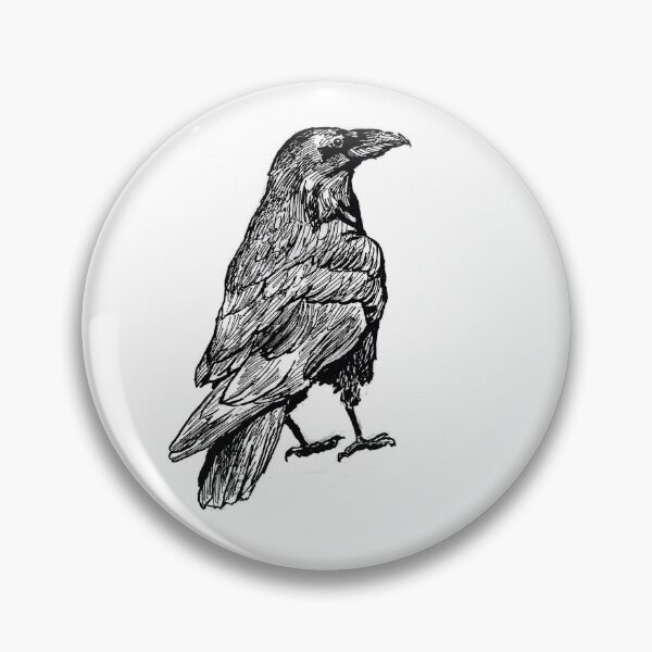 Item preview, Raven staring into the distance designed and sold by StudioShorob.