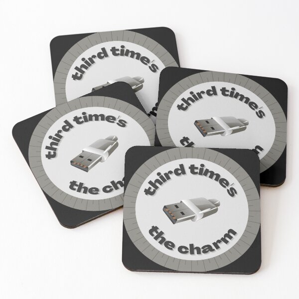Item preview, USB - Always works on the third attempt! designed and sold by themkat.