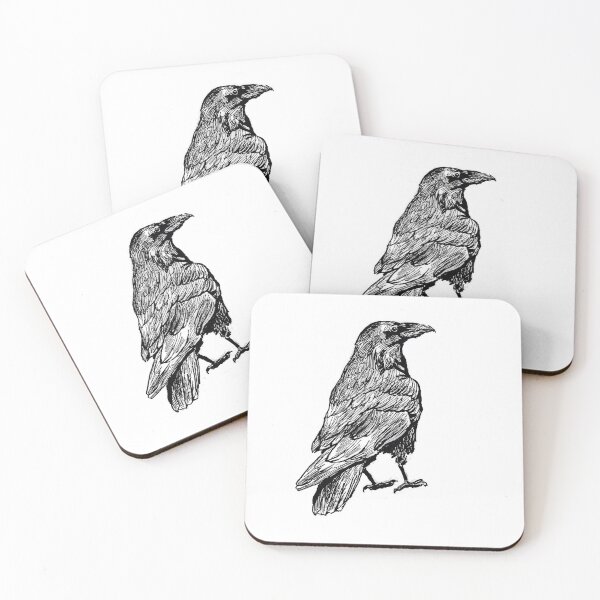 Item preview, Raven staring into the distance designed and sold by StudioShorob.