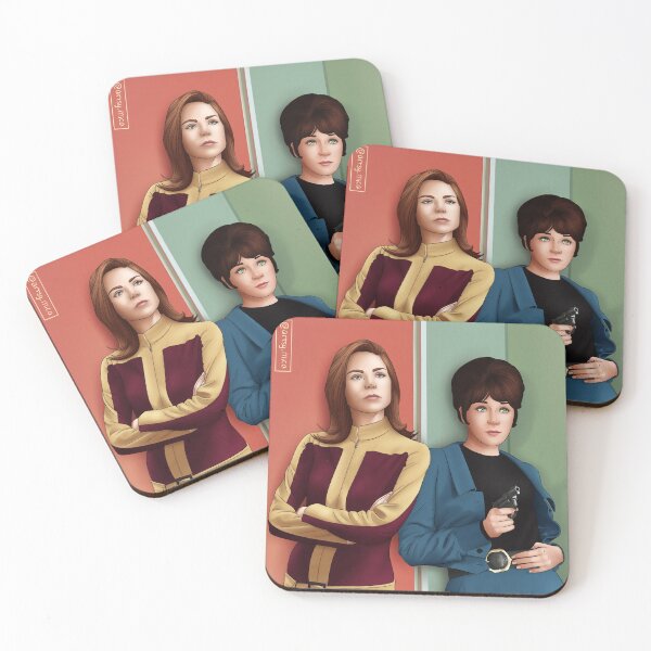 Item preview, Emma Peel and Tara King - The Avengers (1961) designed and sold by artsy-mica.