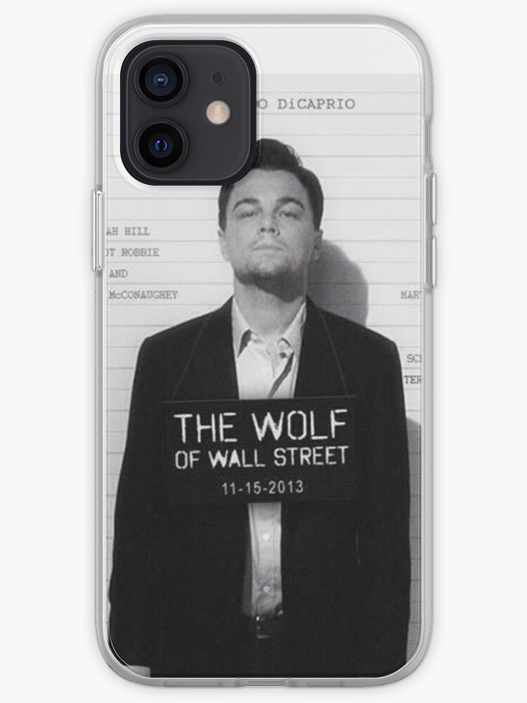 Leonardo DiCaprio Arte lobo de Wall Street Funda de teléfono blanco se adapta iPhone