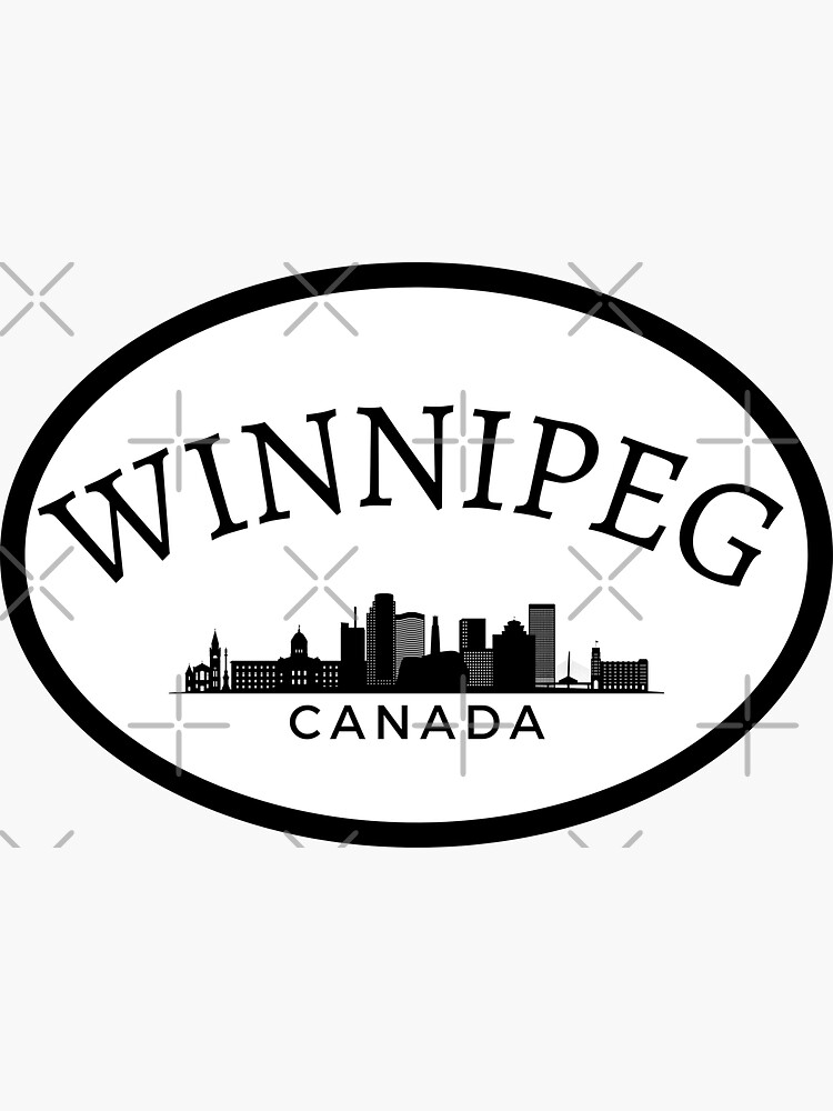 "Winnipeg Manitoba Canada" Sticker for Sale by No1CanadaDesign