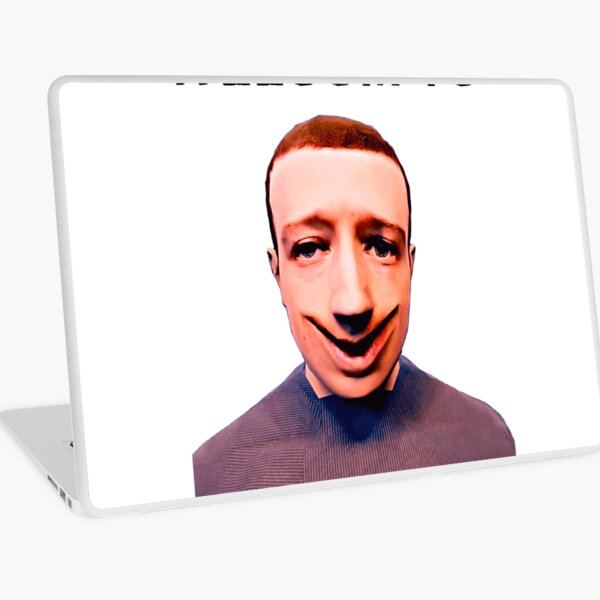 creepy mark zuckerberg metaverse memes Laptop Skin