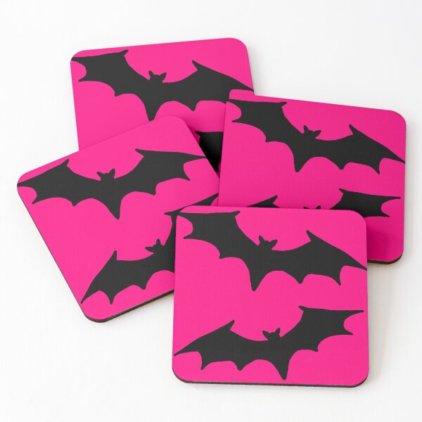 Item preview, Hot pink and black bat print designed and sold by DemonicGloom.