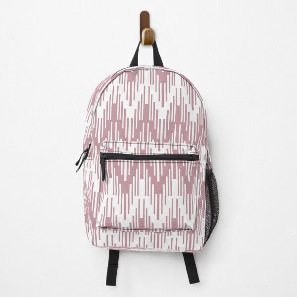 Item preview, Pink and White Striped Chevron Ripple Pattern Pairs DE 2022 Popular Color Rose Meadow DE6025 designed and sold by ColorOfTheYears.