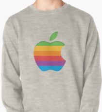 Old Style Rainbow Apple Logo Pullover