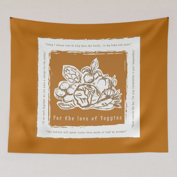 Item preview, Simple Original Illustration of Fit Organic Food the Love of Veggies or Vegetables Affirmation Quotes and Sayings designed and sold by DappleDesign.