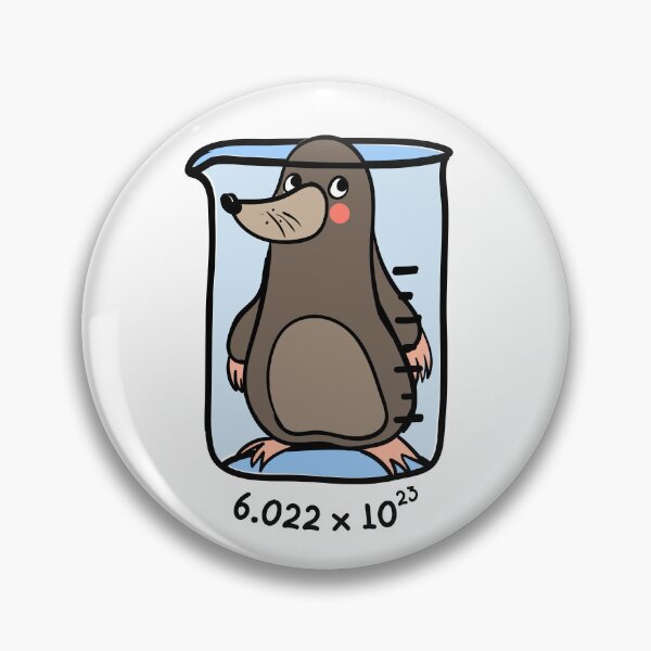 Item preview, Chemistry Mole - Animal Pun designed and sold by The Agreeable Raven.