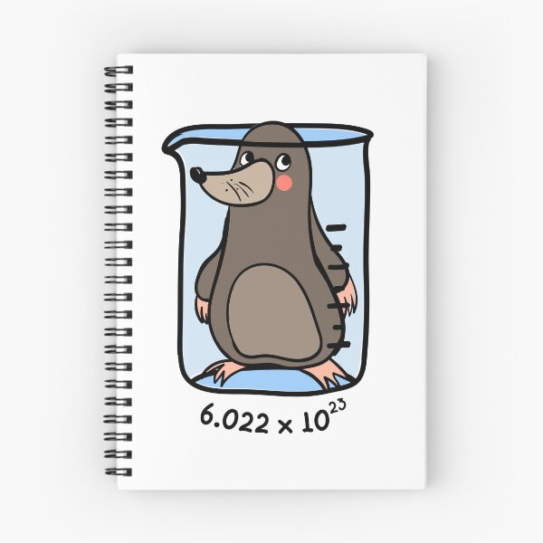 Item preview, Chemistry Mole - Animal Pun designed and sold by The Agreeable Raven.