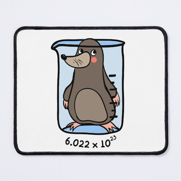 Item preview, Chemistry Mole - Animal Pun designed and sold by The Agreeable Raven.
