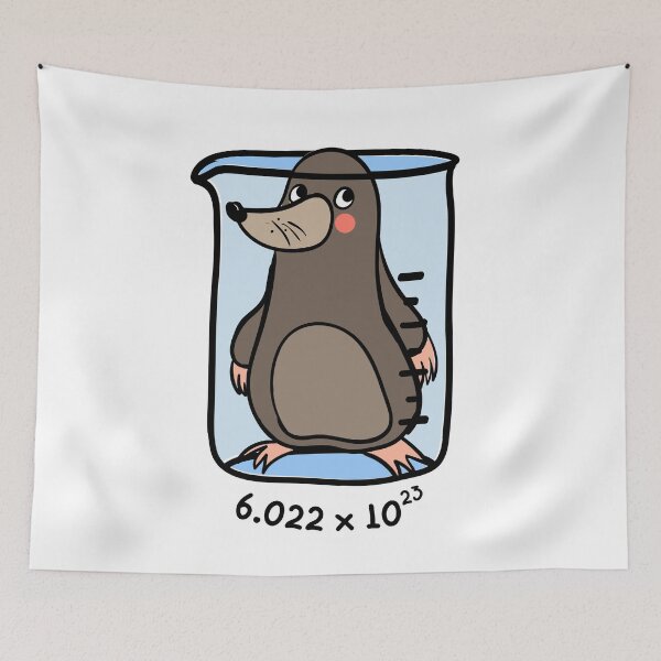 Item preview, Chemistry Mole - Animal Pun designed and sold by The Agreeable Raven.