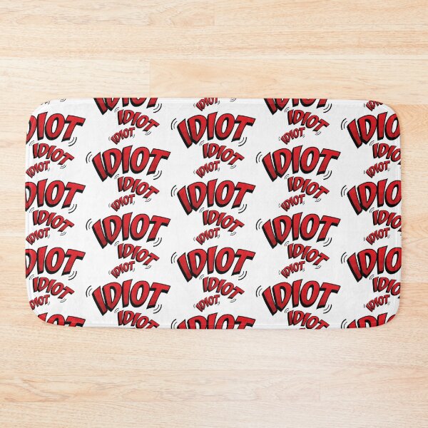 Item preview, Idiot Ringtone Graphic - Red/Black designed and sold by DrawnBadlyArt.
