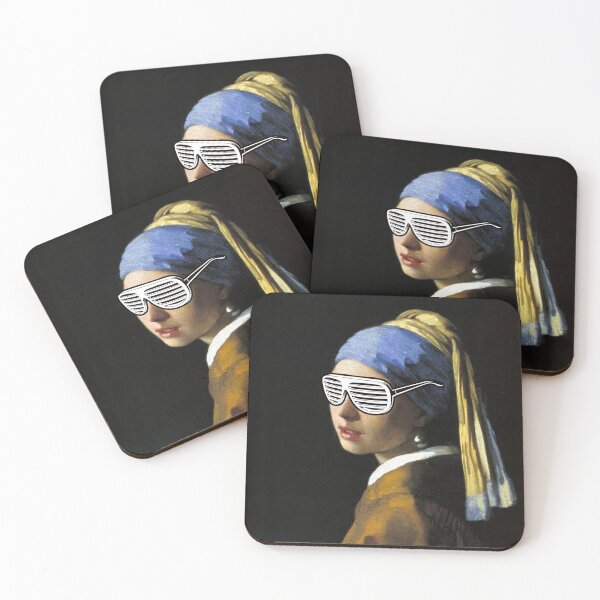 Item preview, Jan Vermeer - Girl with the pearl earring and partyglasses designed and sold by 4You4U.