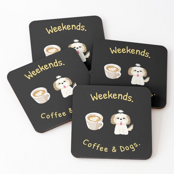 Item preview, Weekends, Coffee & Dogs designed and sold by Mechanical-Artt.