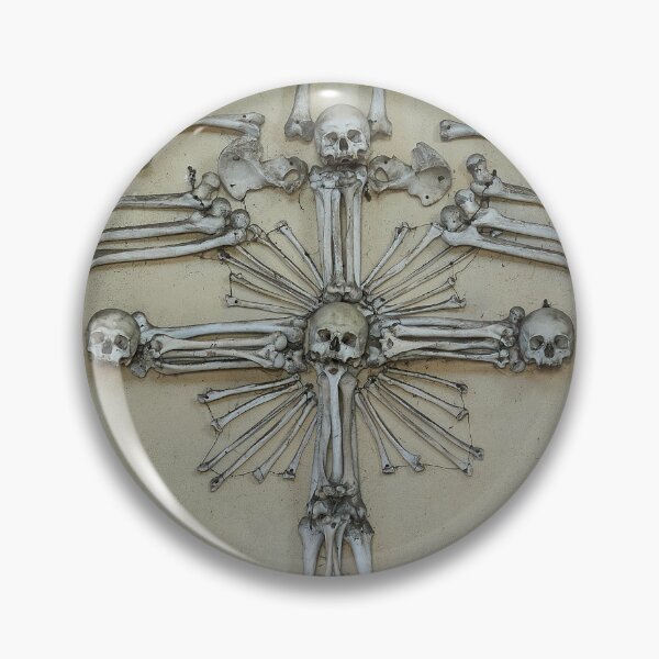 Item preview, Sedlec Ossuary Entrance Photo Art, Skull Bone Church designed and sold by Sedlec Ossuary Project.