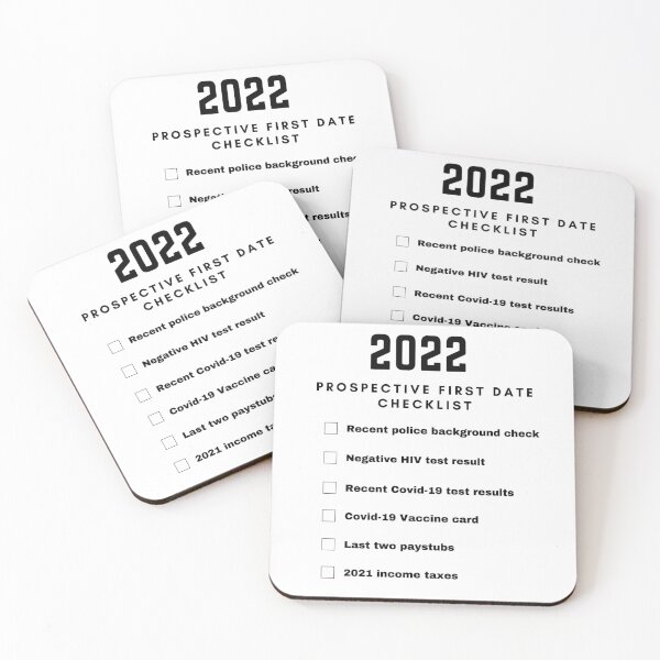Item preview, 2022 Perspective 1st Date Checklist designed and sold by noveltymart.