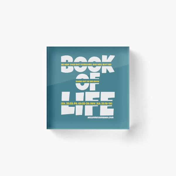 Book of Life Gold - Christian Acrylic Block
