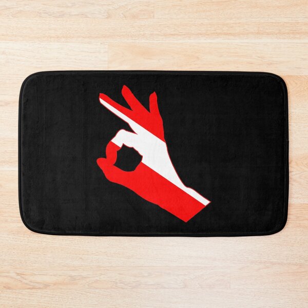 Item preview, Scuba Diving OK sign in Divers Down Flag colors designed and sold by Gifts and more.