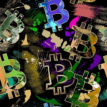 Artwork thumbnail, Bitcoin pattern by Store-Designify