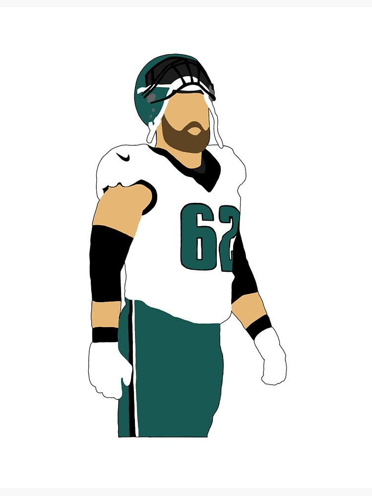 Jason Kelce Home Jersey Poster for Sale by designsheaven