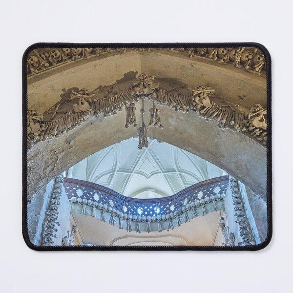 Item preview, Sedlec Ossuary Entrance Photo Art, Skull Bone Church designed and sold by Sedlec Ossuary Project.