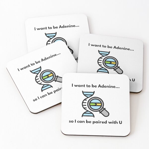 Item preview, Adenine and Uracil Science Valentines Joke designed and sold by Sci-Ninja-Blog.