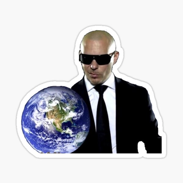 Pitbull Mr Worldwide Sticker
