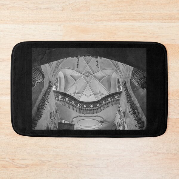 Item preview, Sedlec Ossuary Entrance Photo Art, Skull Bone Church designed and sold by Sedlec Ossuary Project.