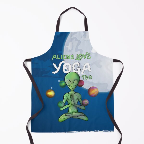 Item preview, Green Aliens love Yoga designed and sold by BlackSheepEllis.