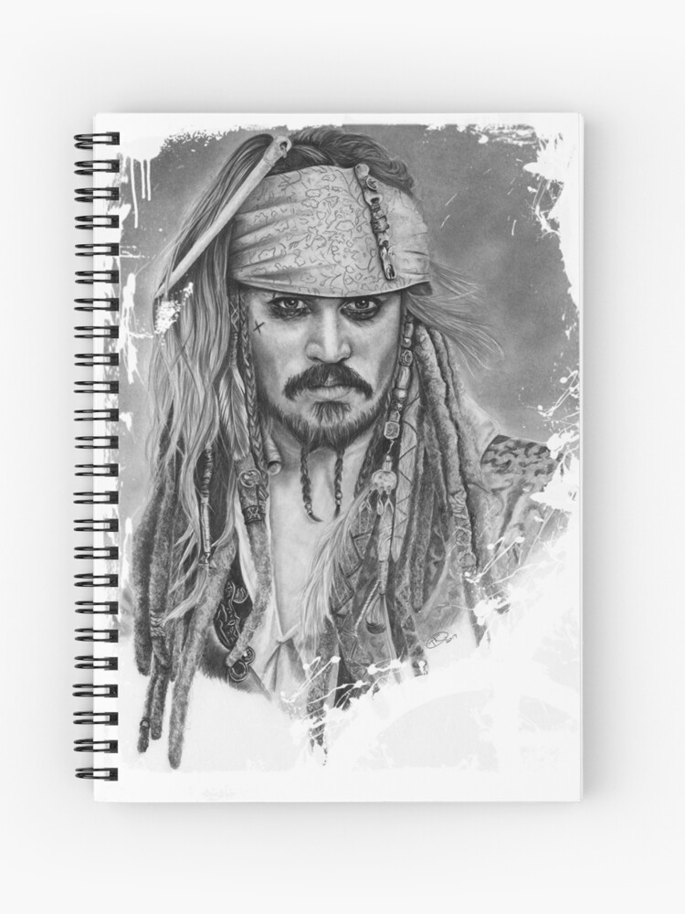 Captain Jack Sparrow Graphite Drawing