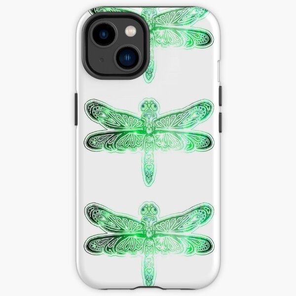 Stellar Dragonfly - Green iPhone Tough Case