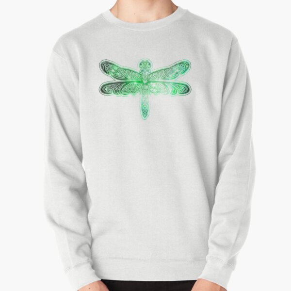 Stellar Dragonfly - Green Pullover Sweatshirt