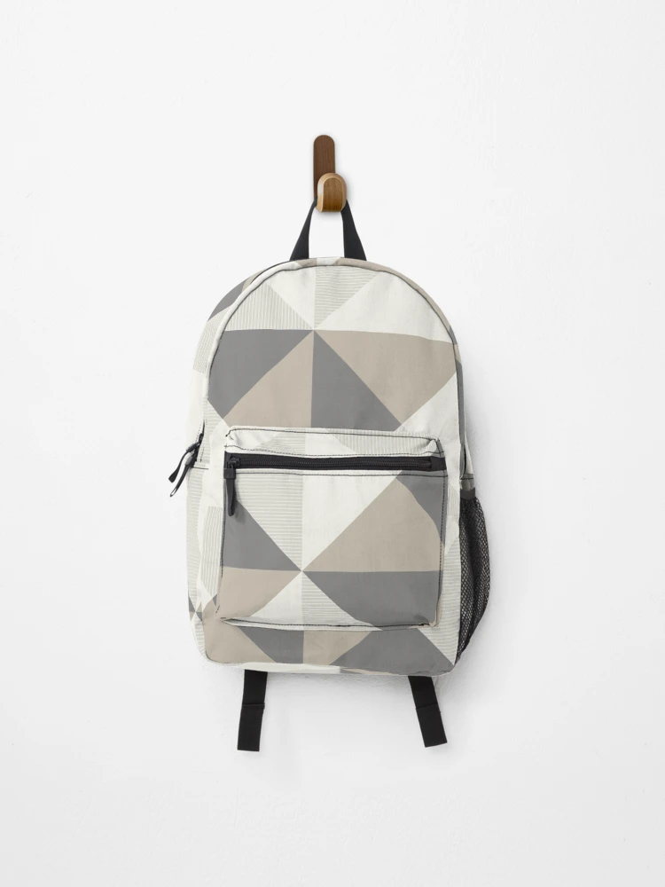 Thumbnail 1 of 3, Backpack, Argang, Abstract Triangular 70s Geometric Pattern designed and sold by BesanoStyle.