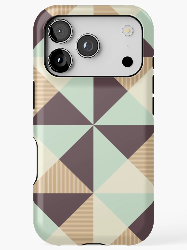 Thumbnail 1 of 4, iPhone Case, Argang, Abstract Triangular Geometric Pattern designed and sold by BesanoStyle.