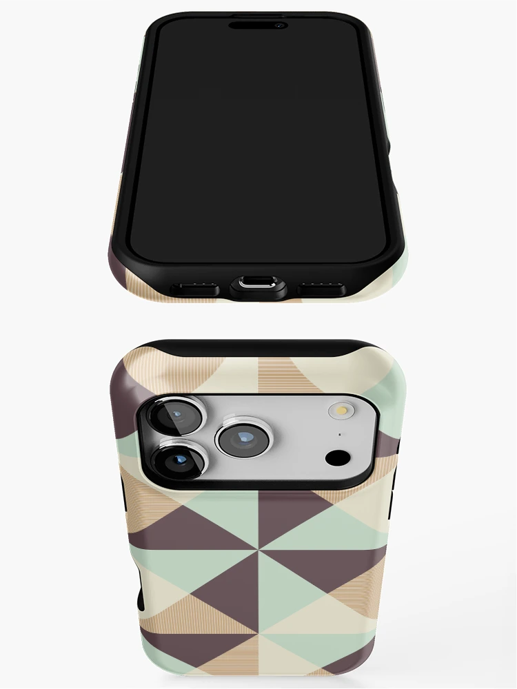 Thumbnail 3 of 4, iPhone Case, Argang, Abstract Triangular Geometric Pattern designed and sold by BesanoStyle.