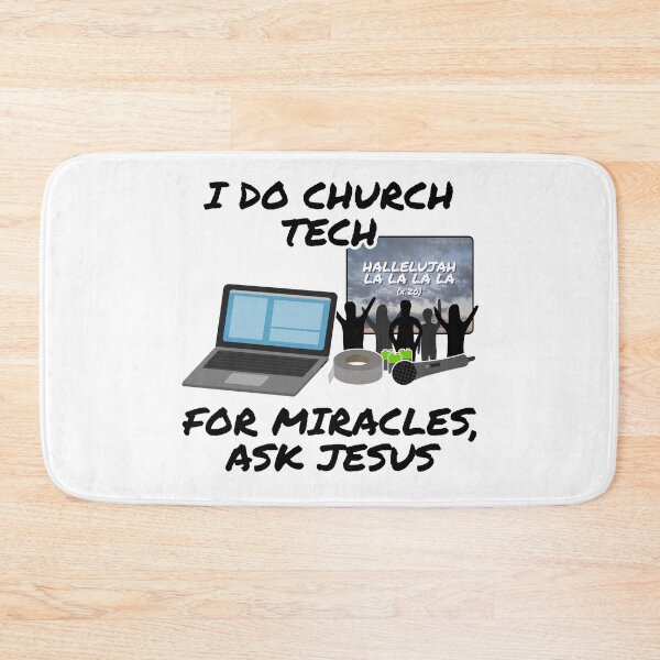 Item preview, I Do Church Tech For Miracles Ask Jesus designed and sold by doodlerob.