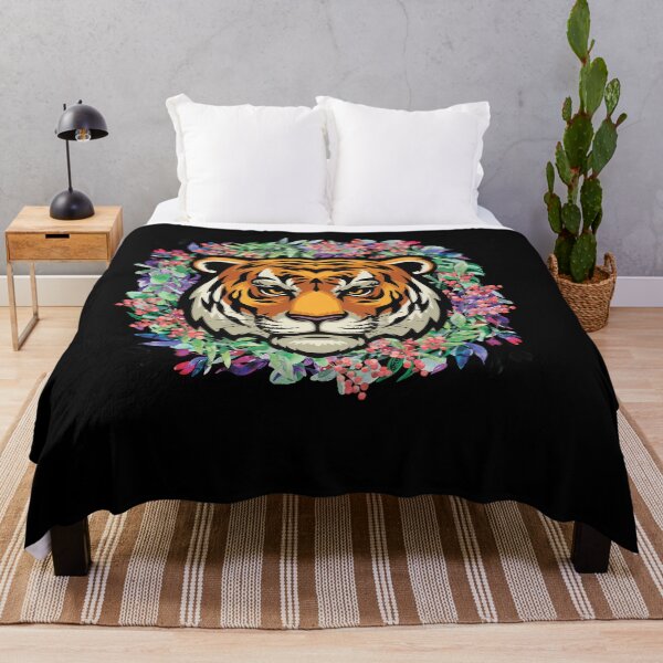 Item preview, tiger with flowers Cute tiger with flowers designed and sold by medox90.