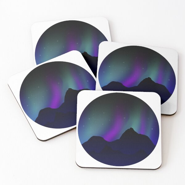 Item preview, Northern Lights Over Mountains designed and sold by Creations-By-Em.