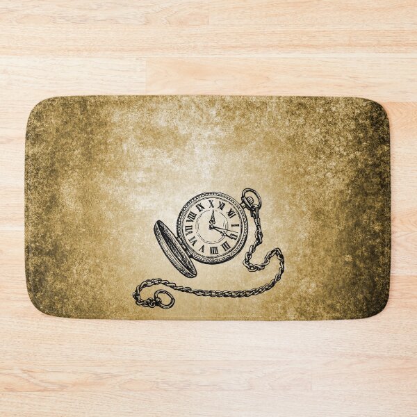 Item preview, Antique Portable Pocket Watch on Damaged Paper Background designed and sold by HiddenPuppets.