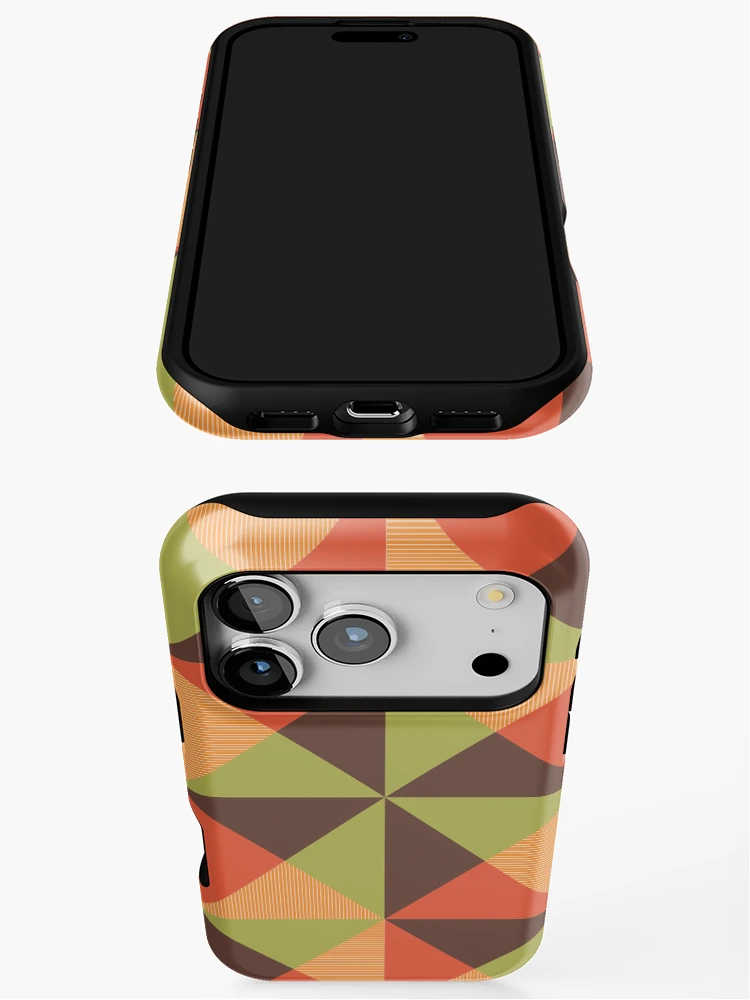Thumbnail 3 of 4, iPhone Case, Argang, Abstract Triangular Geometric Pattern designed and sold by BesanoStyle.