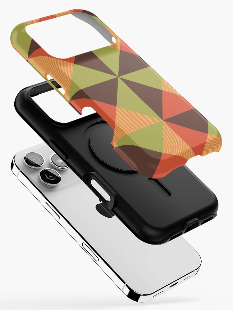 Thumbnail 2 of 4, iPhone Case, Argang, Abstract Triangular Geometric Pattern designed and sold by BesanoStyle.