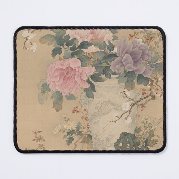 Item preview, Vase of Flowers with Grasshoppers, Marine Life and Garden Rock designed and sold by japanese-ukiyoe.