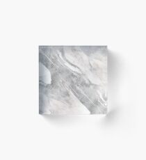 Castello - silver marble Acrylic Block