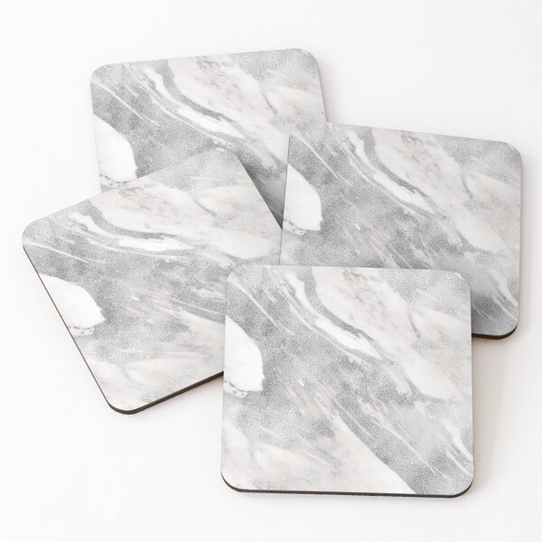 Item preview, Castello - silver marble designed and sold by peggieprints.