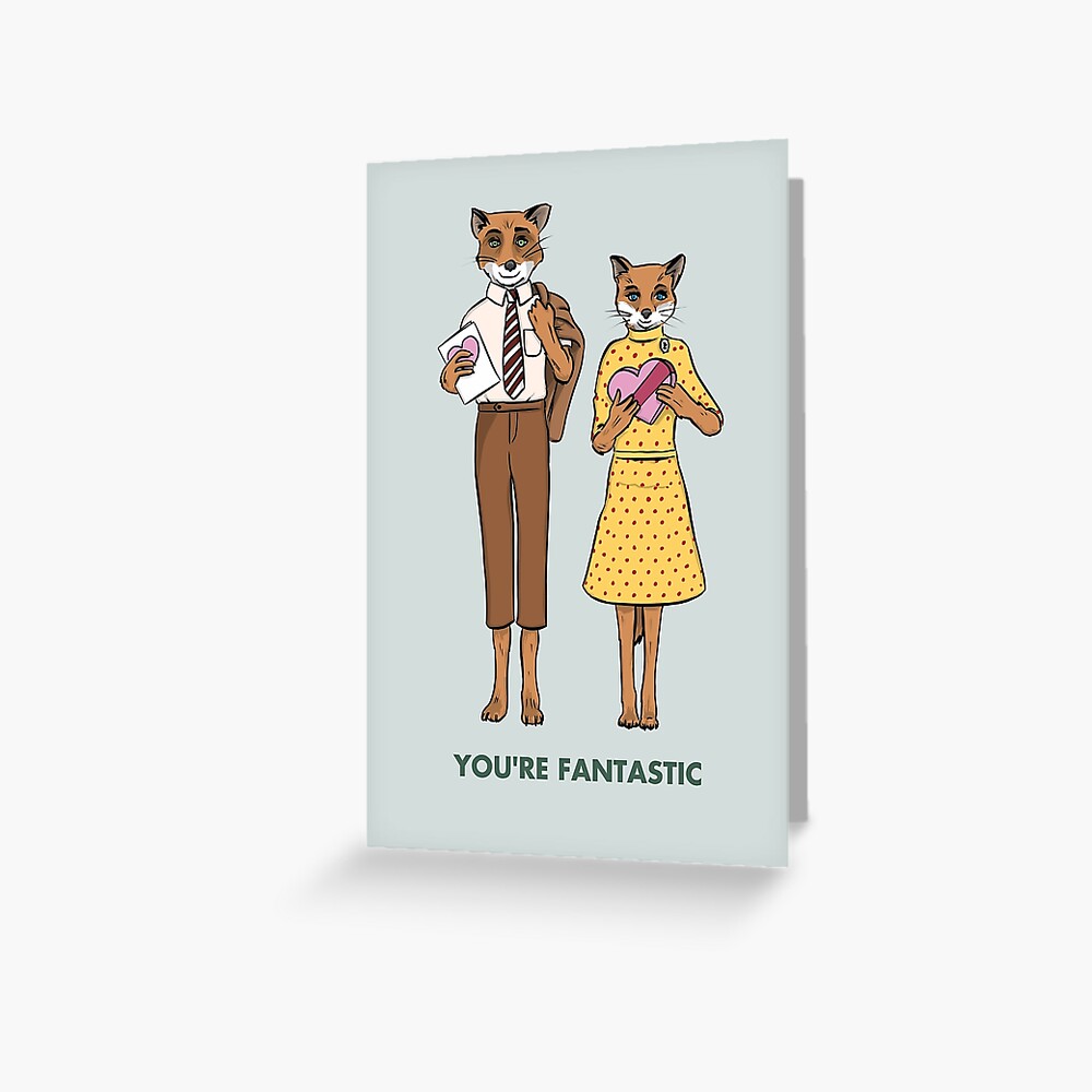 Fantastic Foxy Valentine - Fantastic Mr Fox Greeting Card
