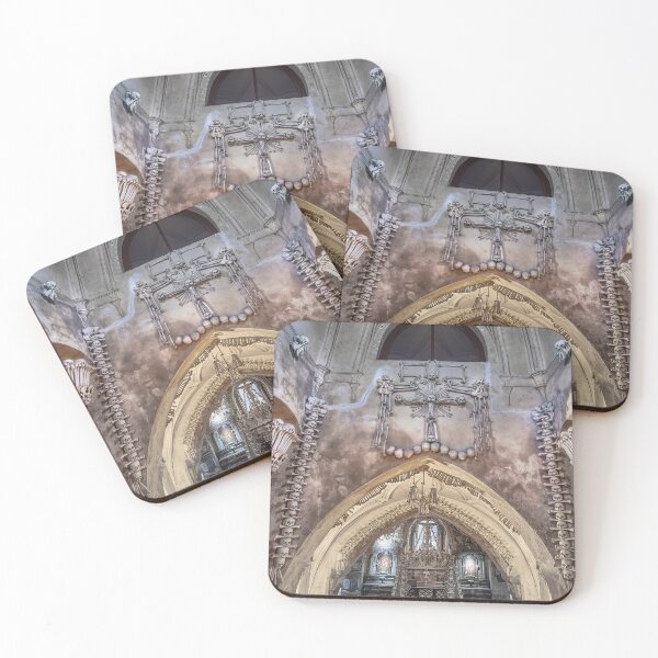 Item preview, Sedlec Ossuary Entrance Photo Art, Skull Bone Church designed and sold by Sedlec Ossuary Project.