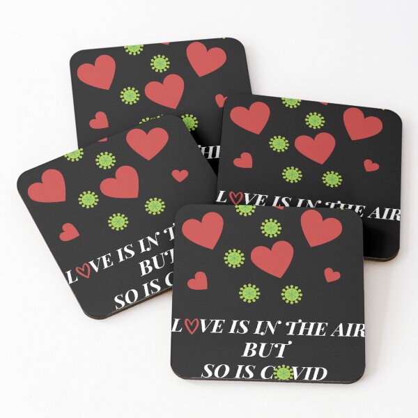 Item preview, Love is in the Air But So is Covid designed and sold by T- VIbes ⭐ ⭐ ⭐ ⭐ ⭐.