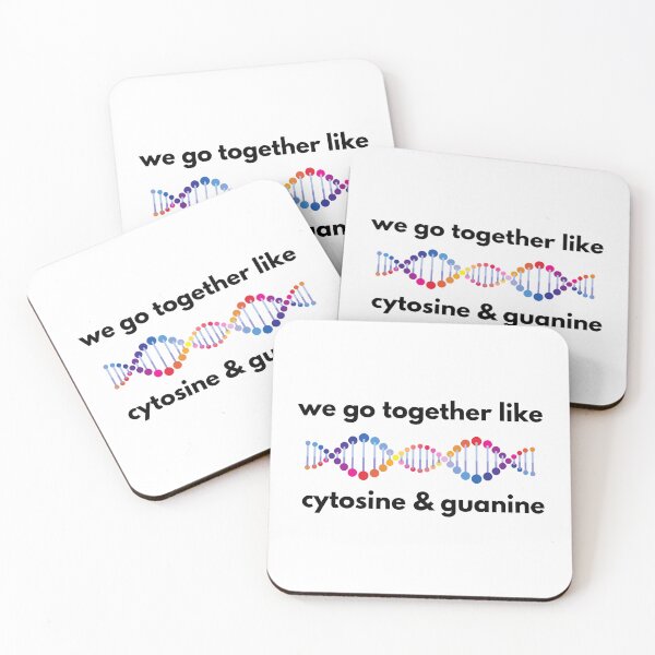 Item preview, Cytosine and Guanine Science Couples Joke designed and sold by Sci-Ninja-Blog.